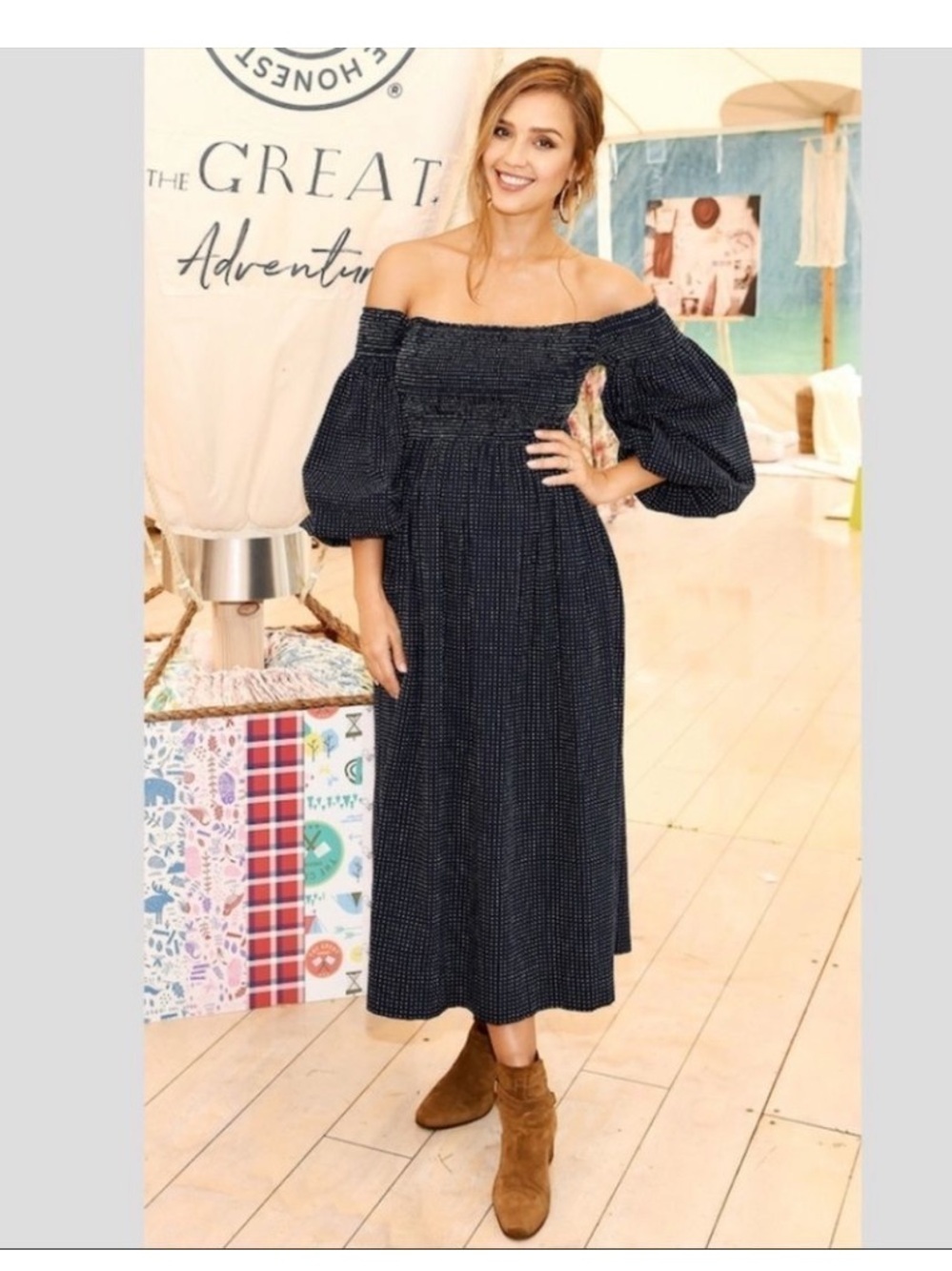 The Great The Bishop Sleeve Carnival Dress party summer maxi rare $450 celeb fav